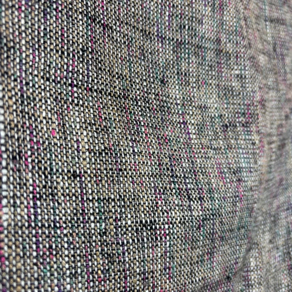John Weitz Sport Coat Mens 44R Grey Multi 100% Silk Tweed Confetti Blazer Jacket
